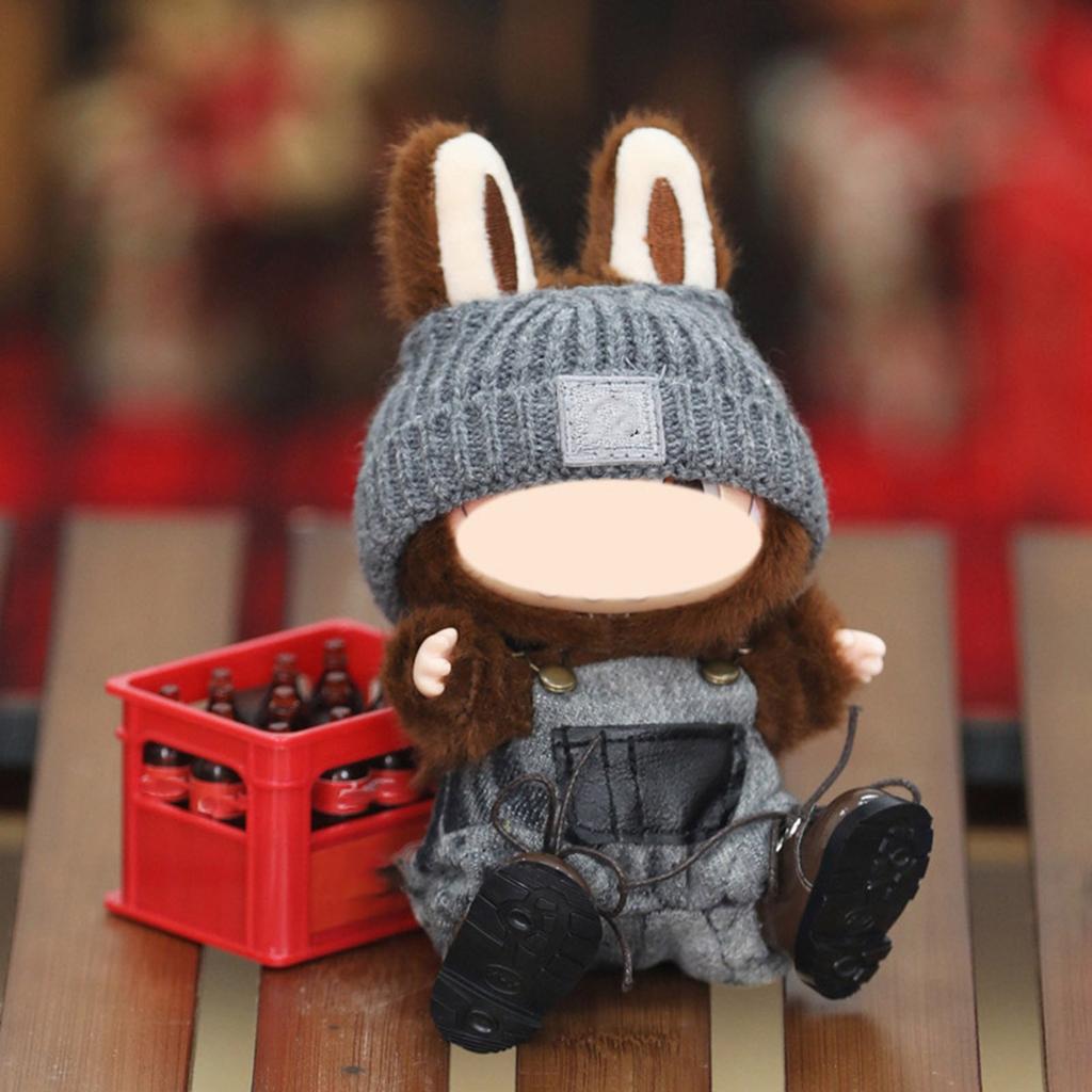 First And Second Generation Baby Clothes 17cm Doll Sitting Party Clothes Accessories Overalls