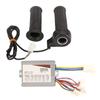 Electric Bike Controller Kit Aluminum Alloy Controller and Throttle Handle Set with for Riding 24V 500W