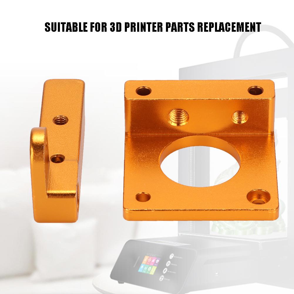 MK8 Extruder Accessories Aluminum 3D Printer CR10 Full Metal Remote Extruder Holder(Golden)