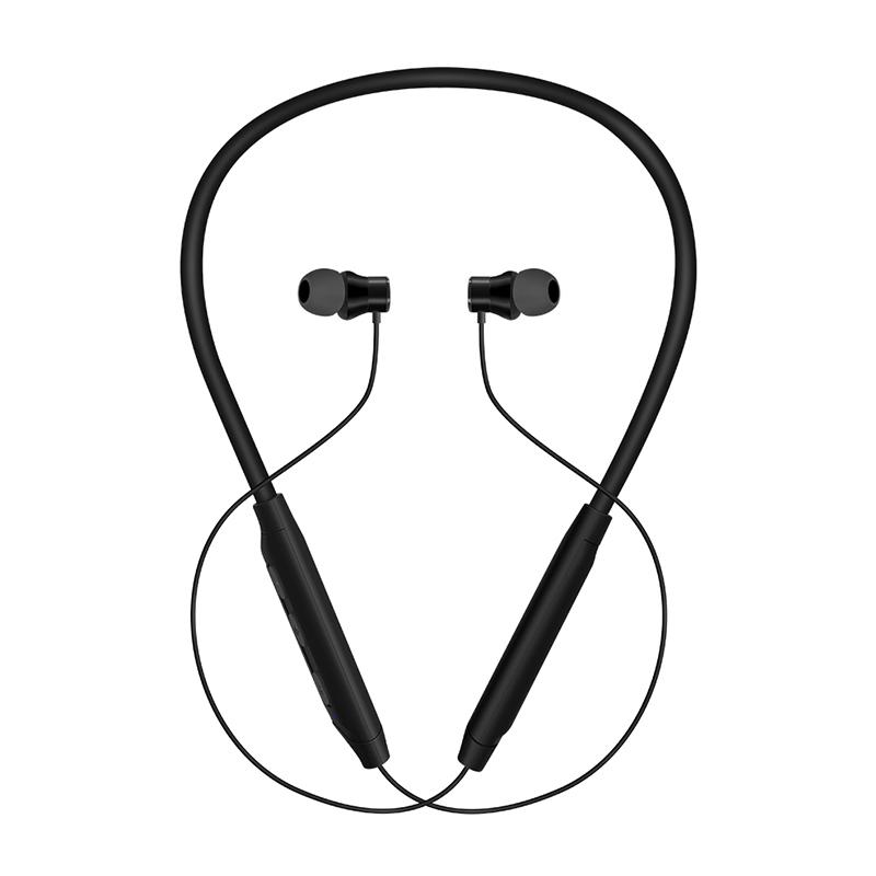 

D-769 Neck-Mounted Bluetooth-compatible Headset Stereo Sports Earbuds Magnetic Headphones Black