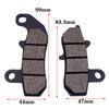 2 stücke Motorrad Hinten Bremsscheiben Bremsbeläge für SUZUKI RG125 RG125F NF13A Gamma 125 1992-1994 DR600 1989 DR 650 DR650 1990-1995