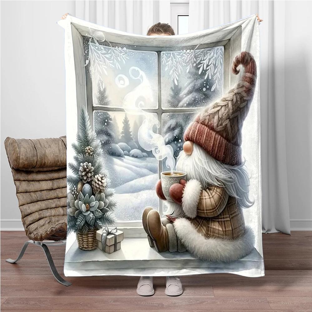 Animals Bear Penguin Flannel Blanket Fluffy Children Adults Sofa Plush Bedspread Throw Lunch Blanket for Sofa Bed Camping Gift