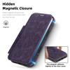 Lingdun Leather Magnetic Card Slot Case for iPhone 17 Pro Max with Electroplated Finish