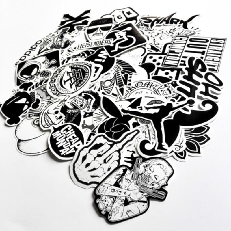 Skateboard Sticker Set 60 Stück Skateboard Vinyl Aufkleber Skate Graffiti Laptop Auto LS