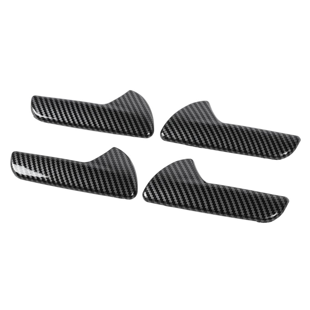 4 Pcs Inner Door Handle Cover Trim Fashionable Anti Scratch Abrasion Proof Easy Install for Cars
