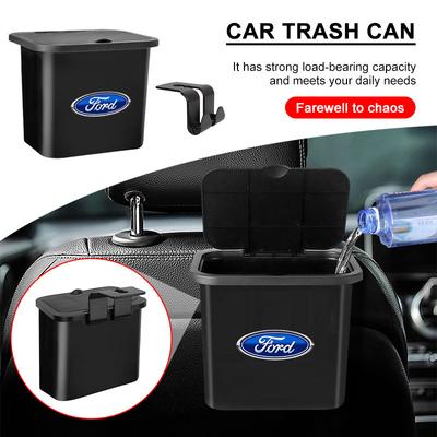 1Pcs Car Seat Back Hanging Trash Can Storage Case Rear Row Organizer For Focus Mondeo MK1 MK2 Fiesta ST Line Kugo Transit Escape Fusion Explorer