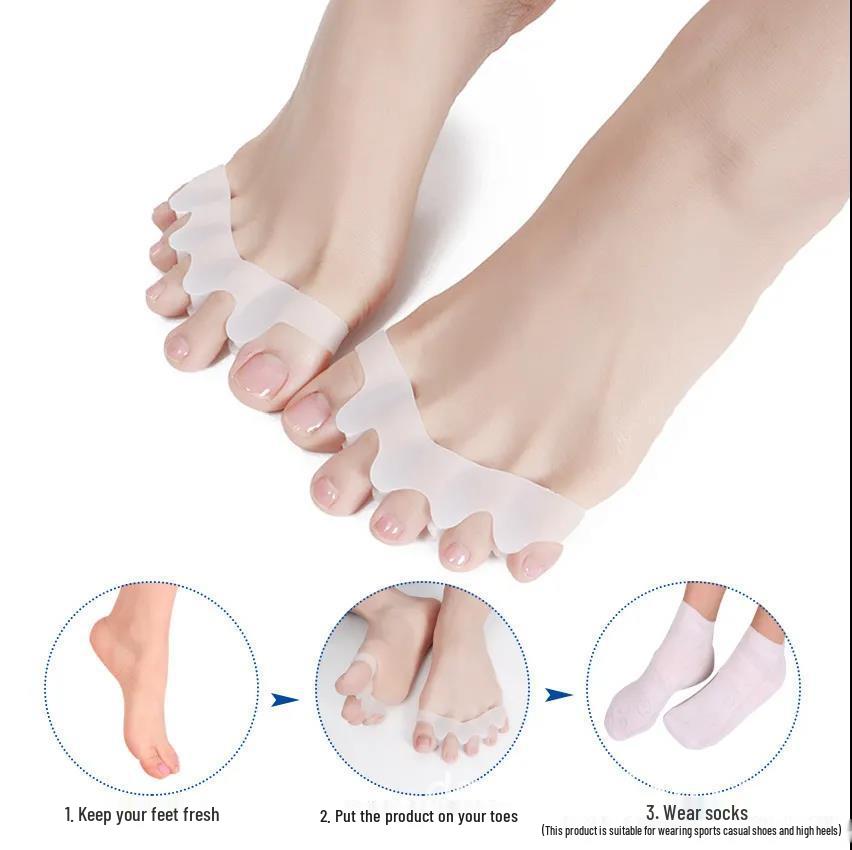 Silicone Hallux Valgus Separator for Big Toe and Toe Overlap Alignment