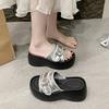 Fashion Slippers Casual Beach Shoes Platform Slides Slipers Women Luxury Sabot 2025 Soft Fashion  Shoes Women Slippers For Swimming Pool