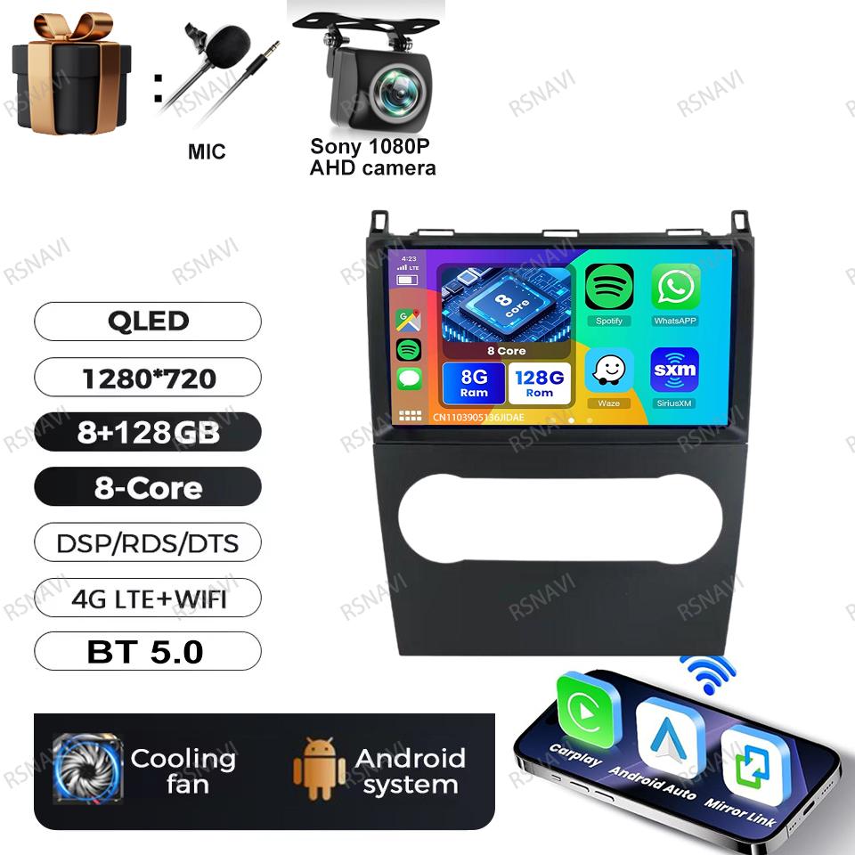 Android 16 Video Player For Mercedes Benz B200 A B Class W169 A160 A180 A200 A220 2009-2012 Multimedia Car Radio Carplay GPS BT