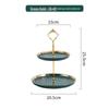 Nordic Ceramic 2-Tier Fruit & Cake Stand