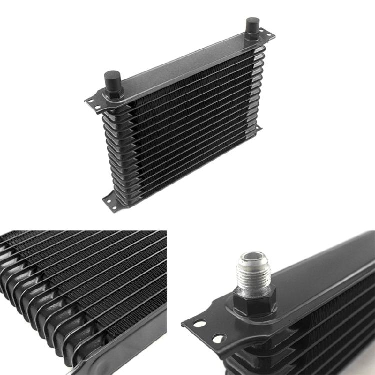 7/10/13/15 Row AN10 10AN Transmission Oil Coolers Kit Universals Engine British Radiator Oil Coolers Aluminium Black