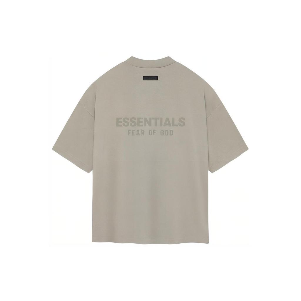 Fear of God Essentials V Neck T-Shirt Seal Men Tops Grey 125SP244215F