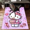 Custom HelloKitty Mat Personalized Name, Polyester Washable Indoor Entryway Rug, Gift for Christmas, Easter, Thanksgiving Day