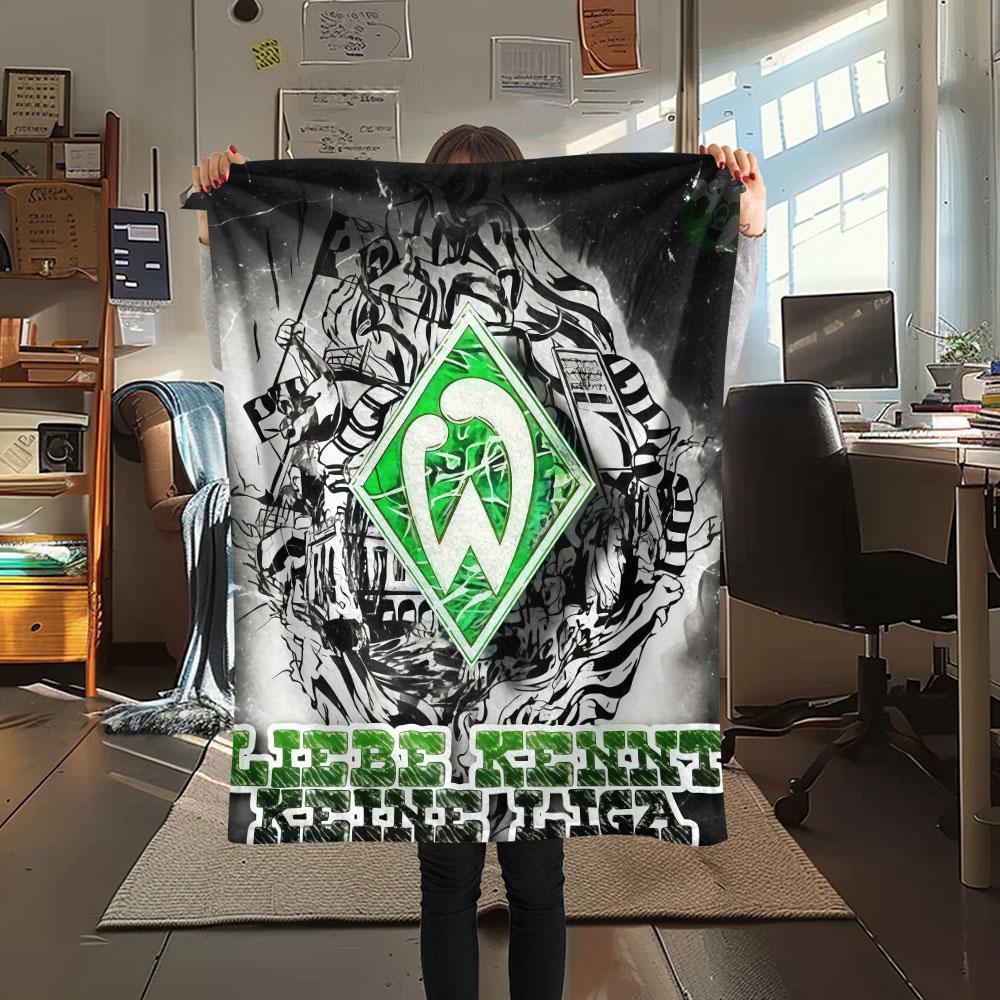SV Werder Bremen Flanelldecke, Hohe Qualität, Bequem für alle Jahreszeiten, Heimdekoration, Wärme und Komfort