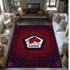 LOSC Lille FC Soccer Football Pattern Soft Area Rug Non Slip Indoor Floor Carpet Sports Decor Mat for Bedroom
