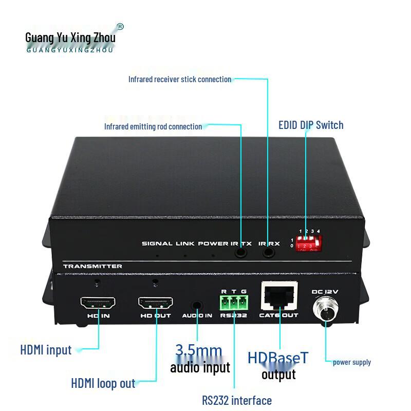 Guangyuxingzhou HDBaseT HDMI Extender 70m