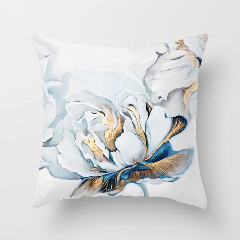 Flower Printing Pillows Decor Home Decorative  Car Sofa Cushion Cover Bed Pillowcase Bird Pillow