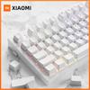 Xiaomi 133+ Keys Snow White Custom RGB Backlit Keycap Cherry Profile Minimalist Double Shot PBT Keycaps for Cherry MX Switches Keyboard