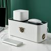 Cable Management Box Storage Cord Organizer Wires Keeper Protector Deer Decorative for Electrical