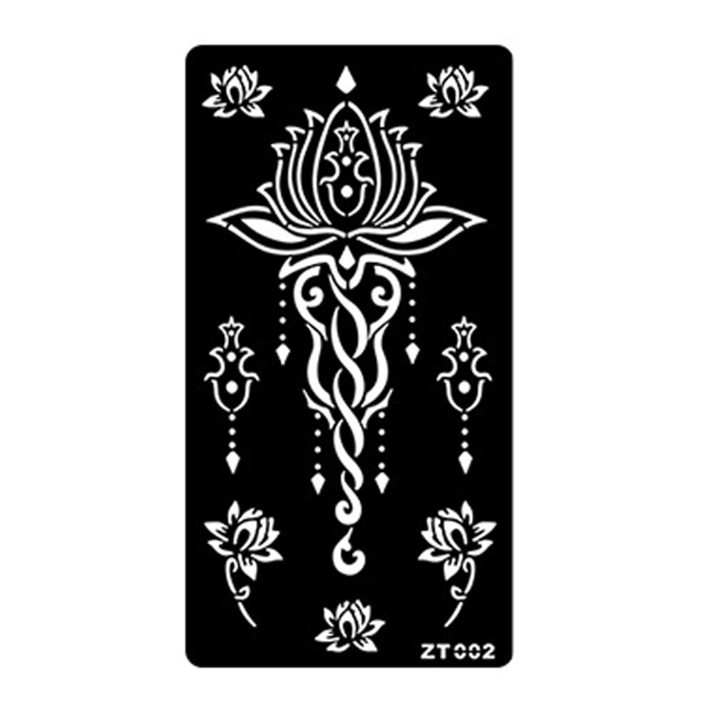 Personalized India Temporary Tattoo Ethnic Style Black Tattoo Decals Arm Foot Tattoos  Women Lady