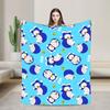 Doraemons Flannel Blanket  Soft Warm Throw Blanket for Home Decor Travel Funny Bedspread Sofa Bed Cover