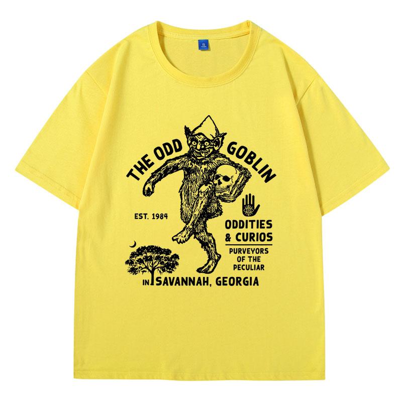 Unusual Occult Funny Meme T Shirt Men’s Women’s Cool Vintage Goblin Mode T-shirt Oversized Short Sleeves in Summer Cotton Tees