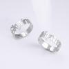 Teamer Custom Name Rings for Men Women Customized Rings Stainless Steel Couple Ring Personalized Jewelry Family New Year Gifts