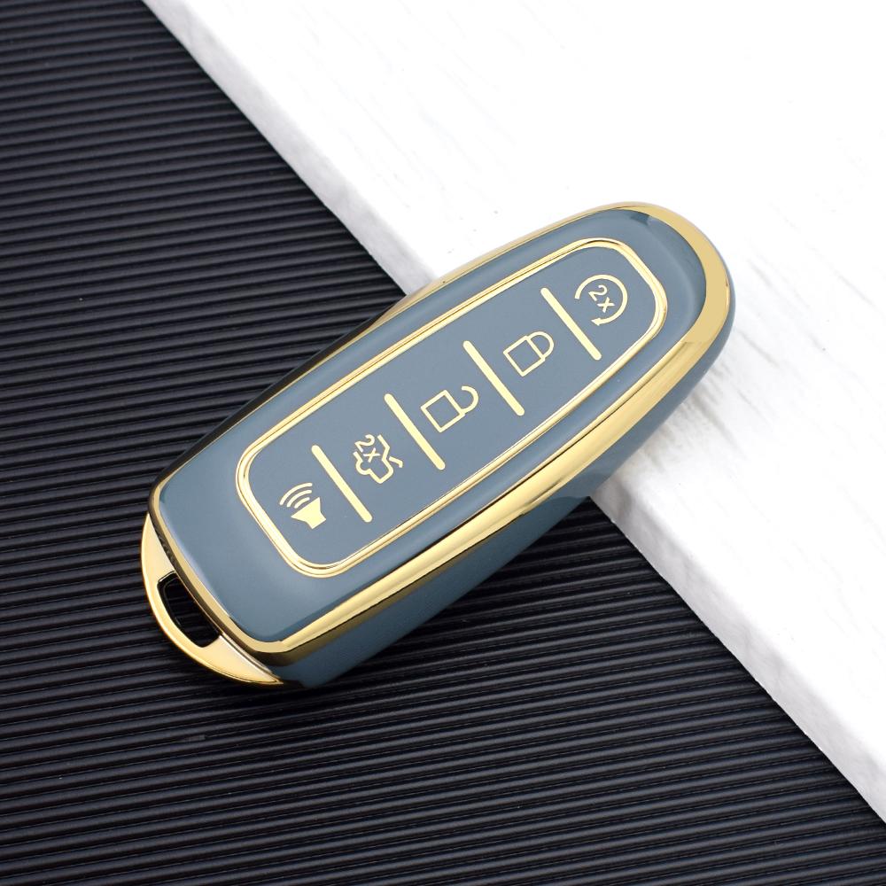 Husă TPU cu 5 Butoane pentru Cheie Auto cu Telecomandă Fob pentru Ford Explorer Edge Escape Flex Taurus 2011 2012 2013 2014 2015 Cheie Inteligentă