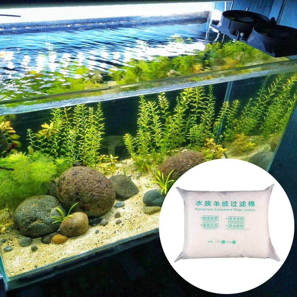 Aquarium Filter Cashmere Cotton Easy Tear Filtration System Filter Cotton Fishtank Water Purification System Efficient