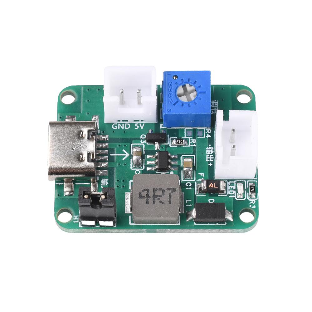 

Mini Boost Converter DC-DC Module 5V-24V Adjustable Step-up Module Output with Dual Input Type-C and Battery DIY Power Supply 1pcs