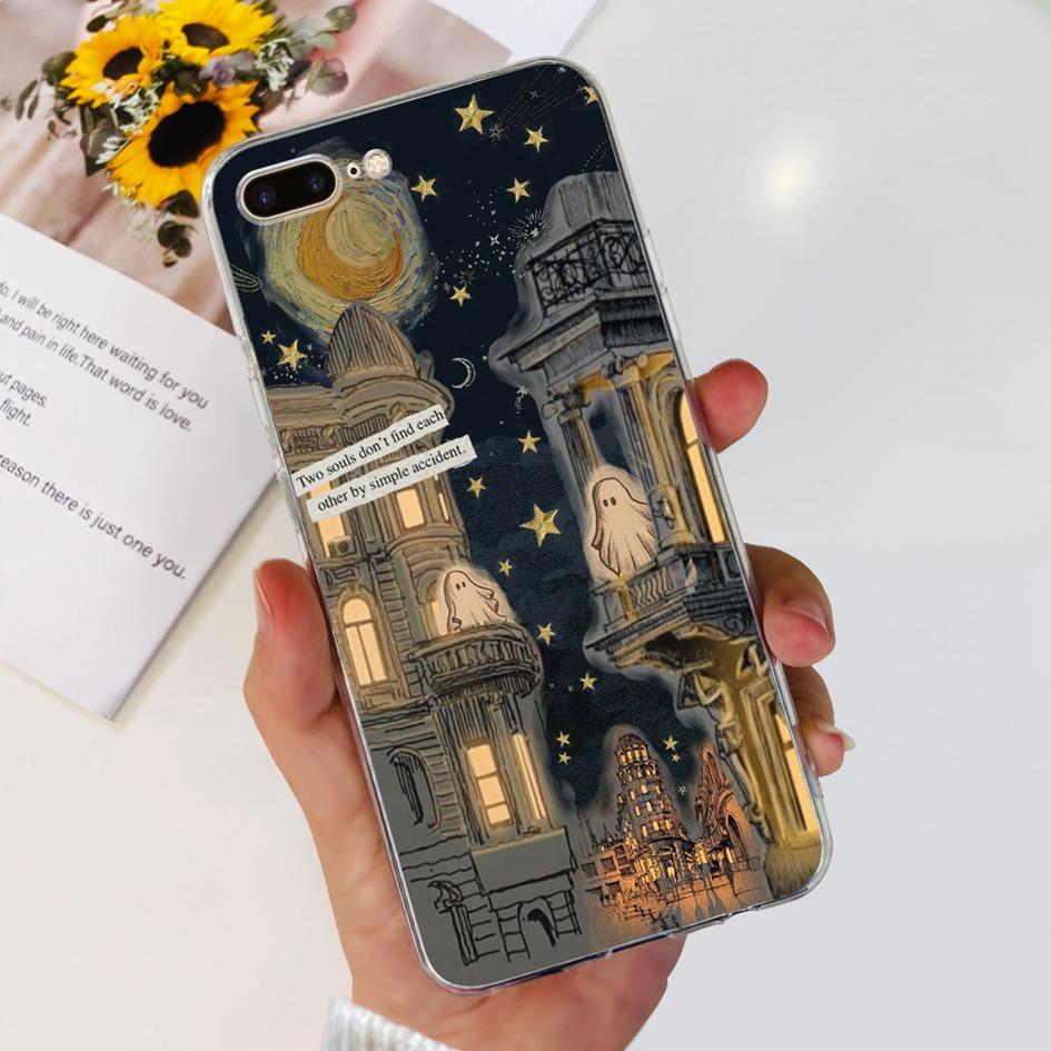 Case For Apple iPhone 7 8 Plus Cover Cute Butterfly Flower Silicone Soft Funda Protector Coque For iPhone 7 8 7plus 8plus Bumper