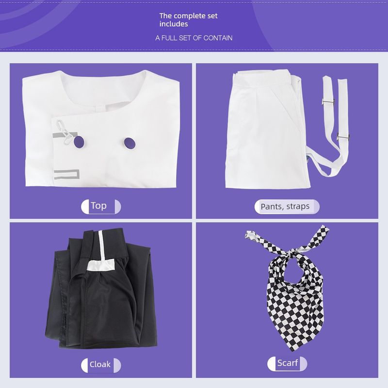 New Danganronpa V3 Ouma Kokichi President Full Set Cosplay Costume Game Anime Performance Cosplay Outfit