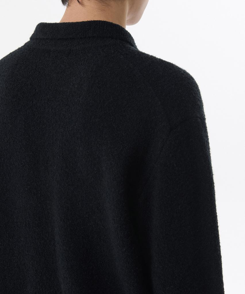 MUSINSA STANDARD Boucle Collared Knit [Black]