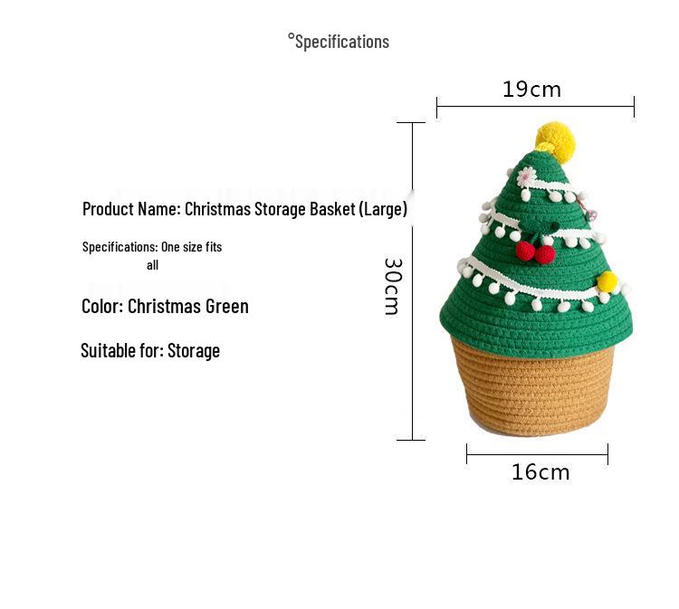 Handwoven Cotton Rope Storage Basket with Lid - Ideal for Living Room & Bedroom