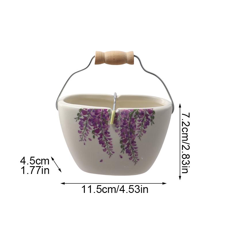 1PC Wisteria Lotus Ceramic Incense Burner Ceramic Sandalwood Incense Burner Coil Incense Dish S/L