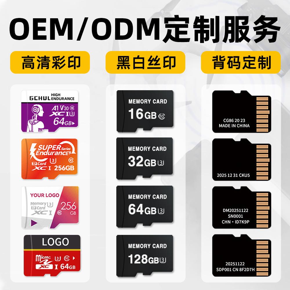 Memory Card Collection: TF Card (32GB), SD Card (8GB, 16GB, 64GB), Monitoring Driving Recorder (128GB)