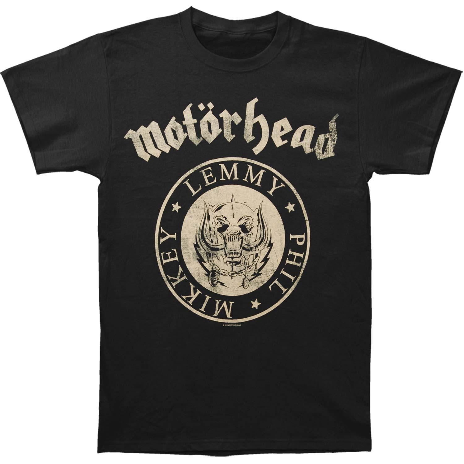 Men s Motorhead Undercover Seal Newsprint Slim Fit T-shirt Large Black L