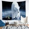 Polar Bear Pattern Background Cloth Office Living Room Tapestry Home Wall Decoration Tapestry
