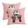 Two Hearts On Black Pillowcasezipper Design, Decorative Pillowcase, 45X45 Cm Pillowcase