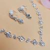 Newlywed Necklace and Earrings Set - Simple and Elegant Wedding Dress Accessory Set