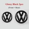 2pcs ABS Car Front Grill Emblem Rear Trunk Badge Logo for Volkswagen VW Golf 5 6 7 7.5 8 MK5 MK6 MK7 MK8 Polo Passat B8 SciroccoNB3