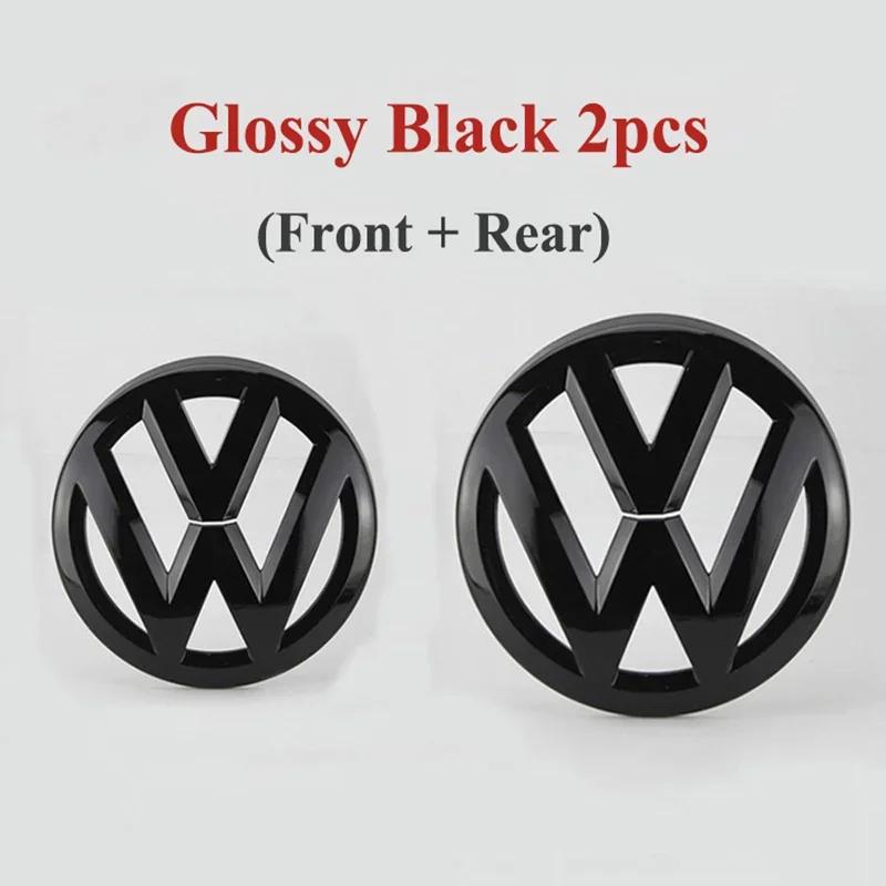 2pcs ABS Car Front Grill Emblem Rear Trunk Badge Logo for Volkswagen VW Golf 5 6 7 7.5 8 MK5 MK6 MK7 MK8 Polo Passat B8 SciroccoNB3