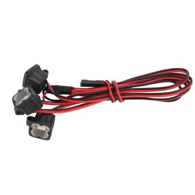 RC Headlight Universal 5?7.4V 4LED White Light RC LED Headlights RC LED Lights With Plastic Shell for 1/10 RC Crawler