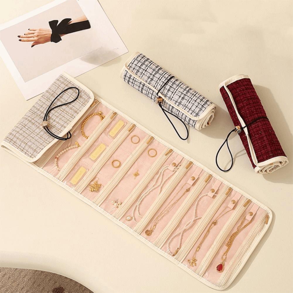 Multi-layer Foldable Jewelry Bag Foldable Jewelry Storage Bag Rings Bracelet