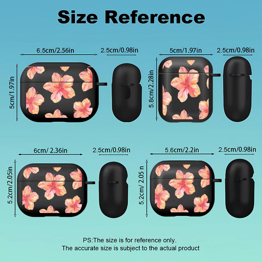 Beauty Floral Pattern Earphone Cases Cover Case For Airpods 1 2 4 Pro2 3 Pro3 Pro