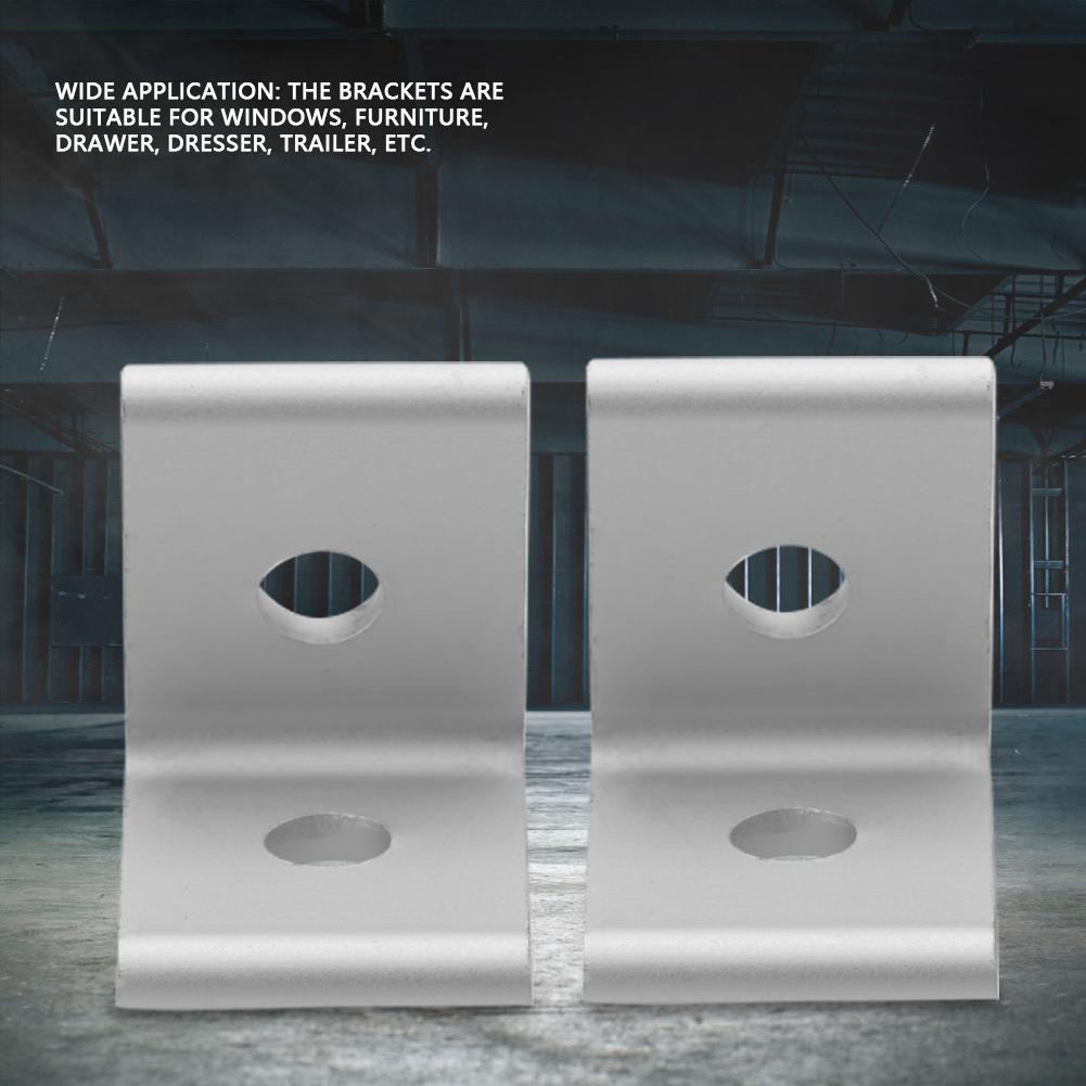 4 st. Kontakt Hörnvinkel Fästvinkel Anslutningsled Aluminiumprofil (Vit 3030)