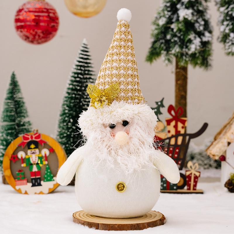Snowman White Festive Plush Toy Charming Gnome Doll Versatile Christmas Piece Decoration