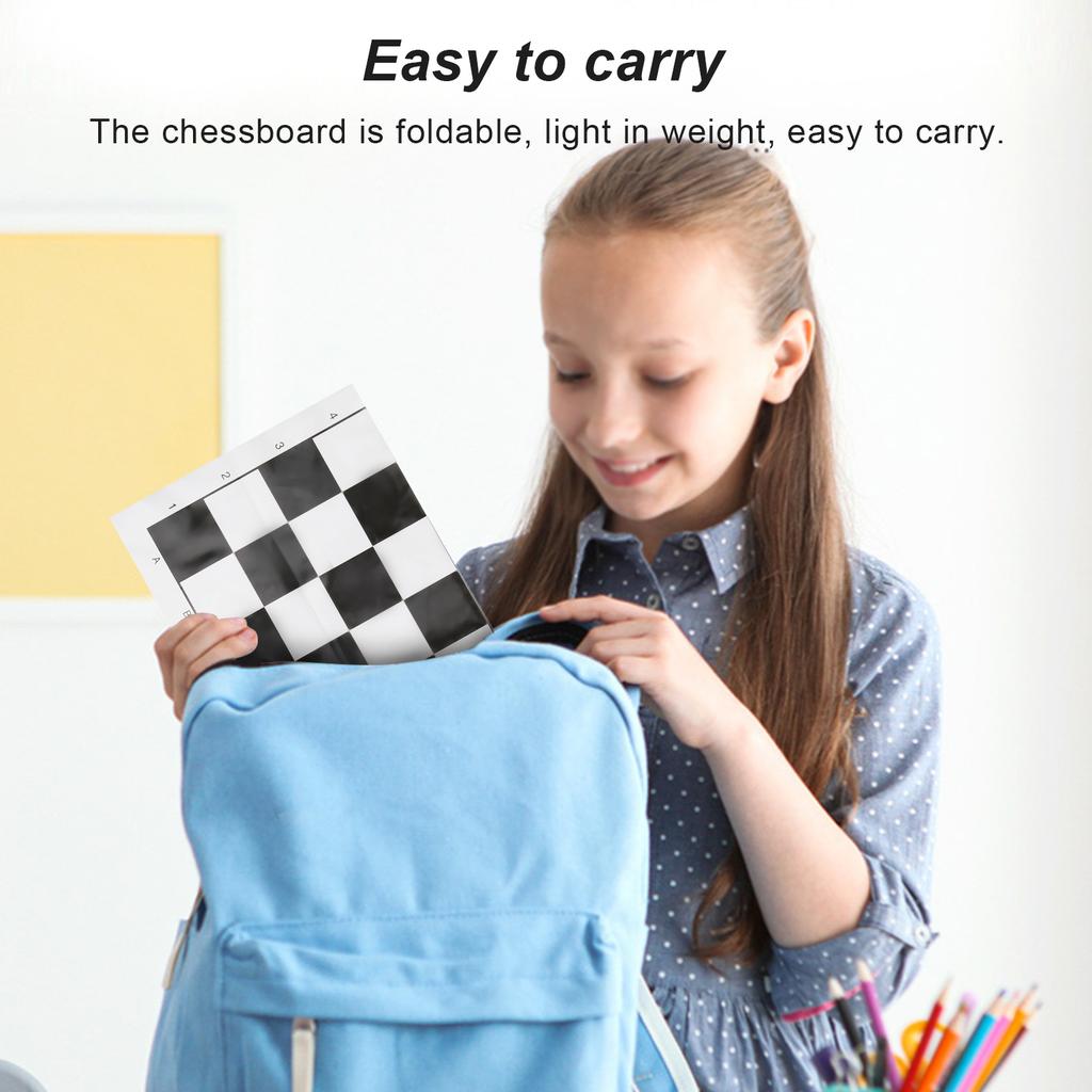2 In 1 Travel Board Games Set Portable Chess and Checkers Set for Kids and Adults