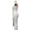 European & American Style Sexy Off-Shoulder High Slit Strapless Summer Dress for Women