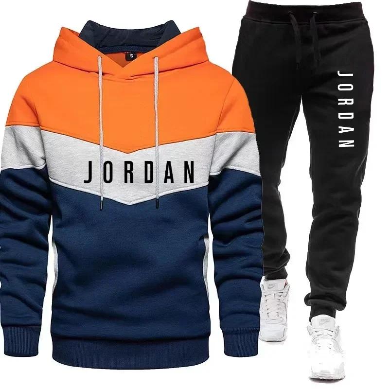 Vīriešu Jordan burtu apdrukas sporta tērps